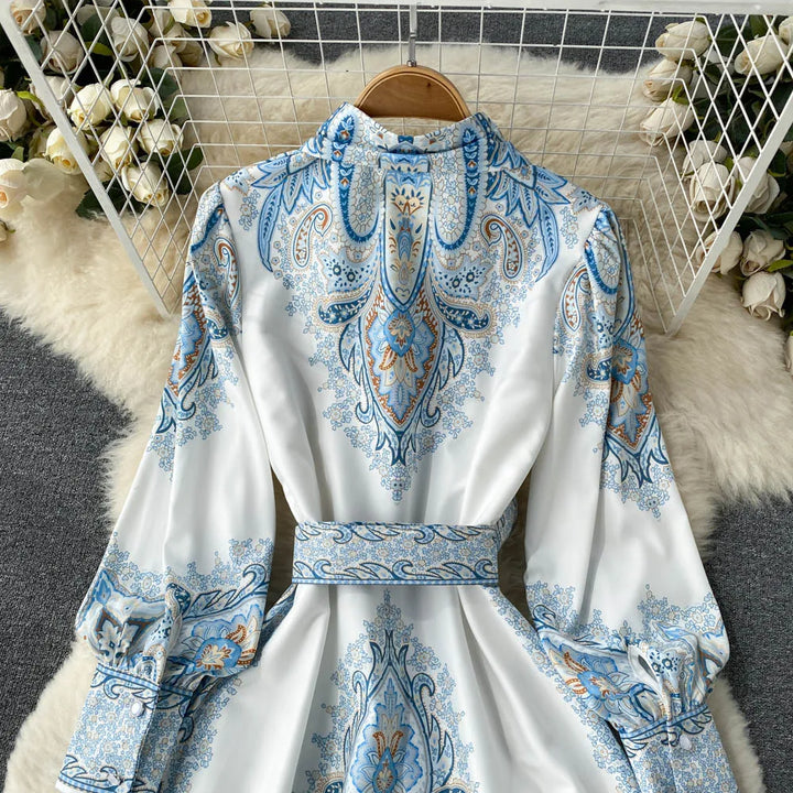 Aribella | Blomstret A-linje Kjole