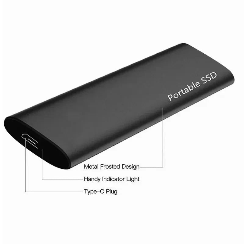 Slank 4 TB USB-C Ekstern Harddisk | Høj Hastighed og Pålidelighed