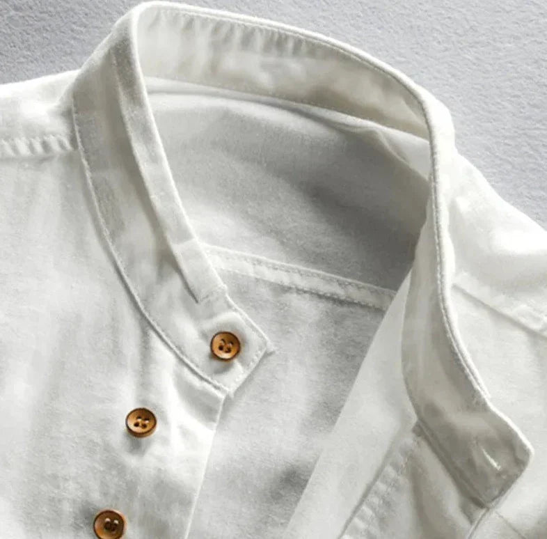 Gavros | Mænd Minimalistisk Kjole Skjorte