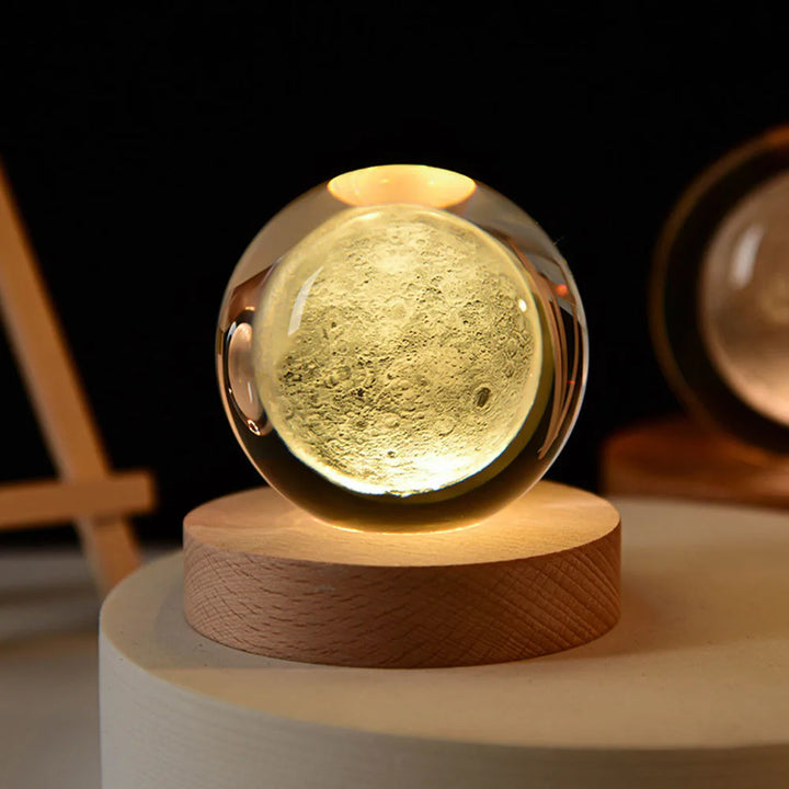 Drømmende Galakse Orb Lampe | 3D-Printet LED Natlys