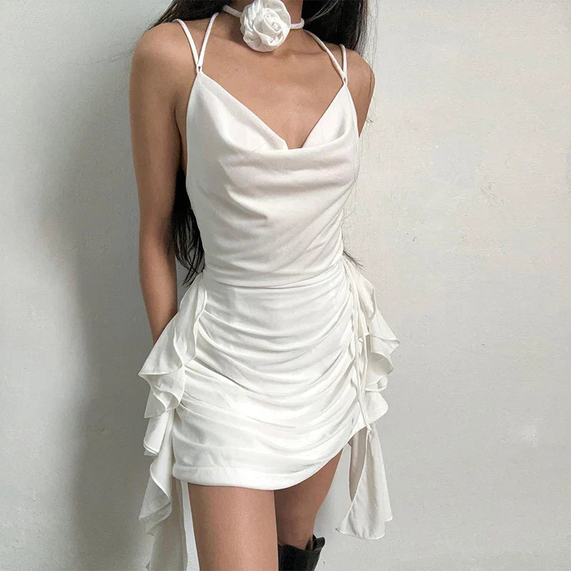 Enara | Asymmetrisk Rynket Kjole