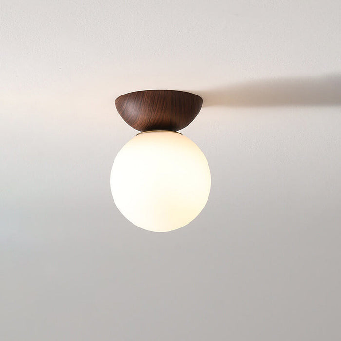 Japansk-Inspireret Loftslampe | Træafslutning