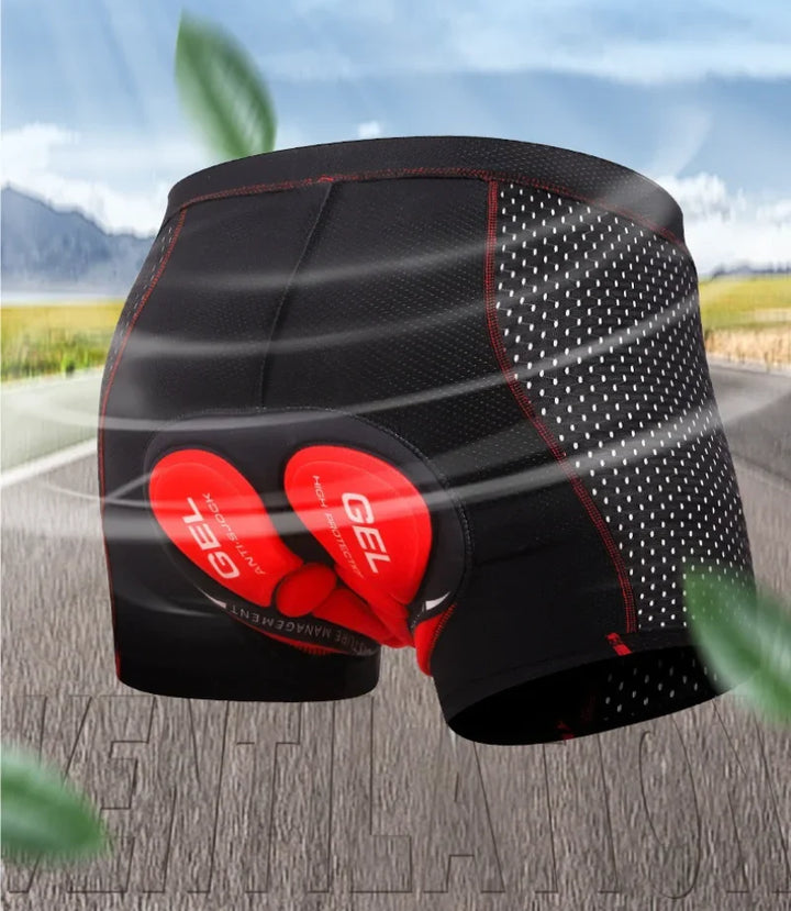Åndbare Cykelshorts med Stødabsorberende Polstring