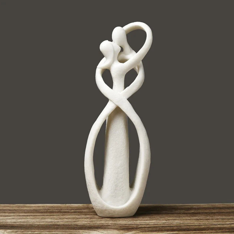 Evig Omfavnelse Abstrakt Skulptur