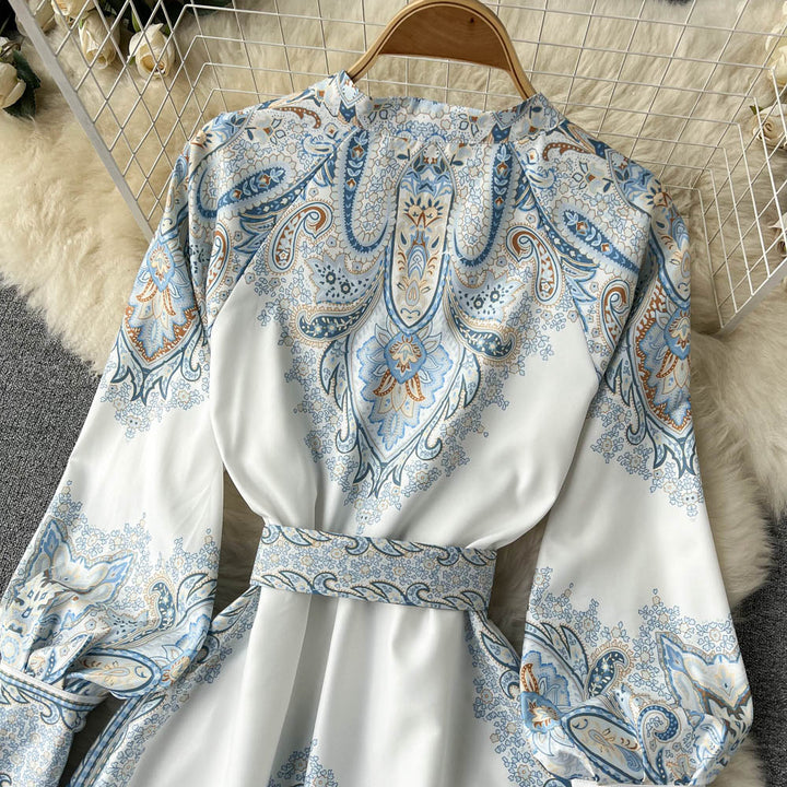 Aribella | Blomstret A-linje Kjole