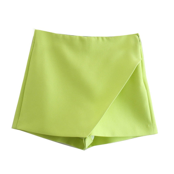 Héloïse | Asymmetriske Dame Shorts Med Bred Linning