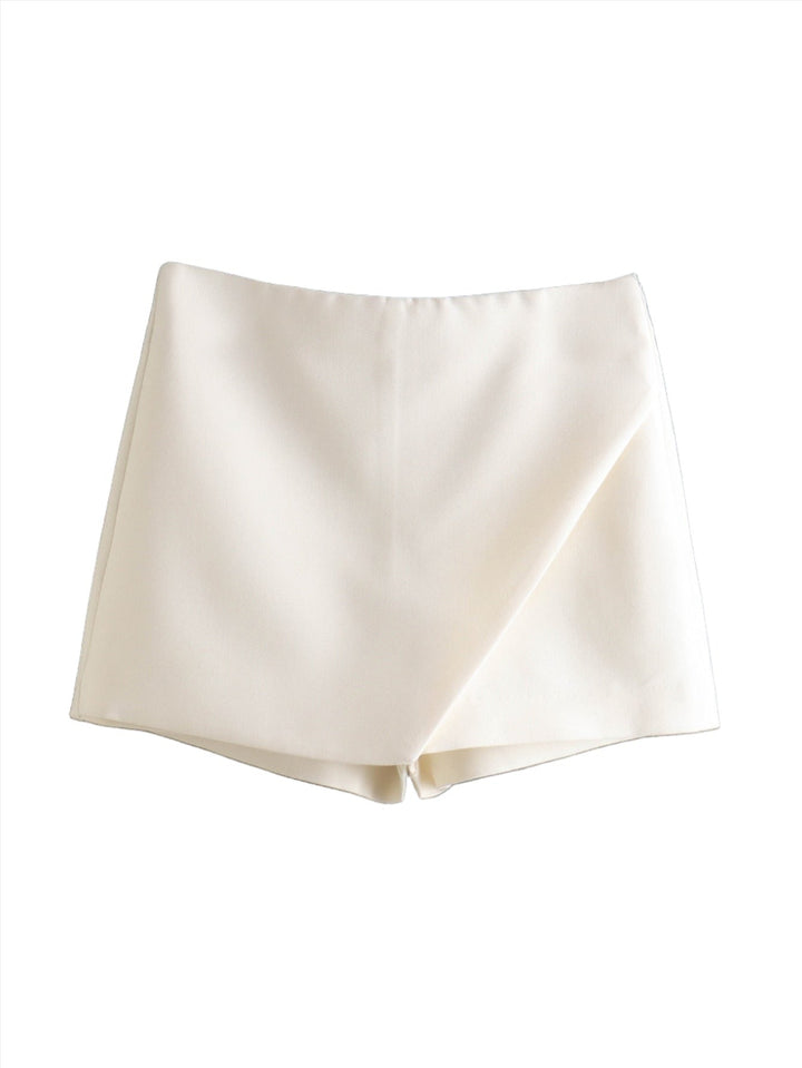 Héloïse | Asymmetriske Dame Shorts Med Bred Linning
