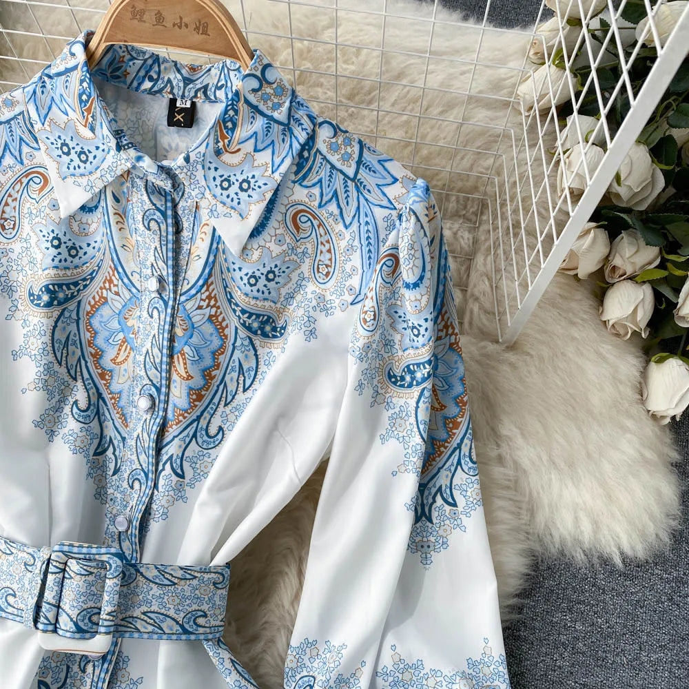 Aribella | Blomstret A-linje Kjole