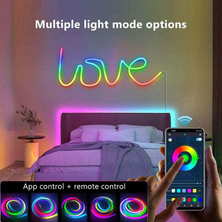 App-Styret RGB-Belysning til Hjemmet og Humør Stemning