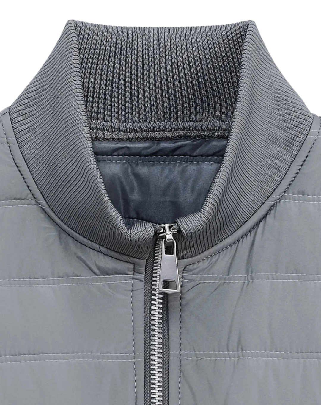 Herre Letvægts Grå Strikket Cardigan