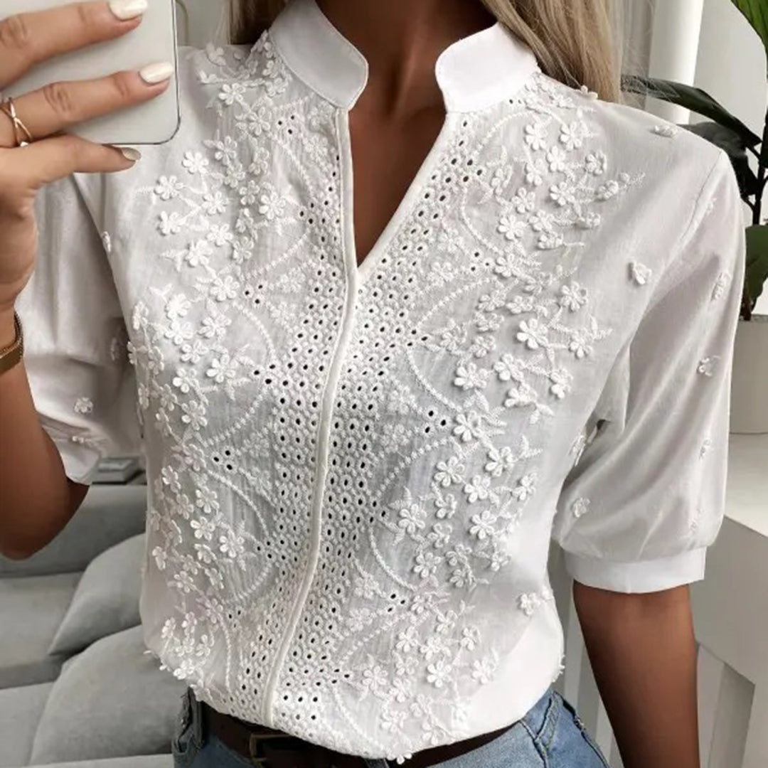 Ninetta | Chik Dame Hvid Bluse