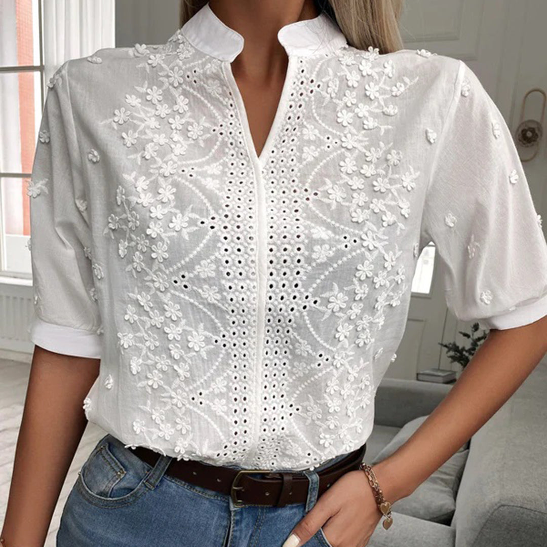 Ninetta | Chik Dame Hvid Bluse