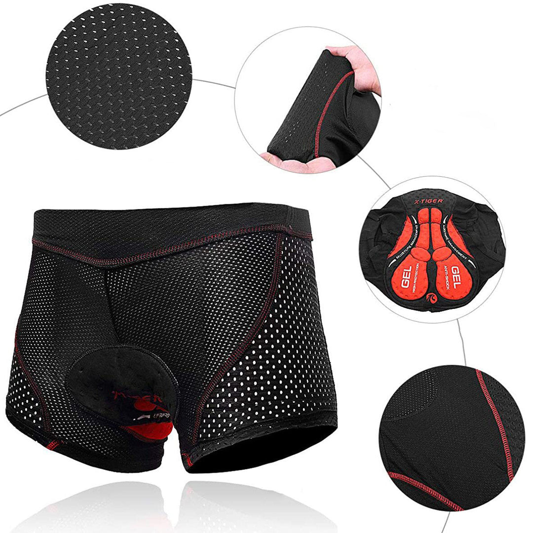 Herre Åndbare Cykelshorts | 5D Gel Polstret Undertøj