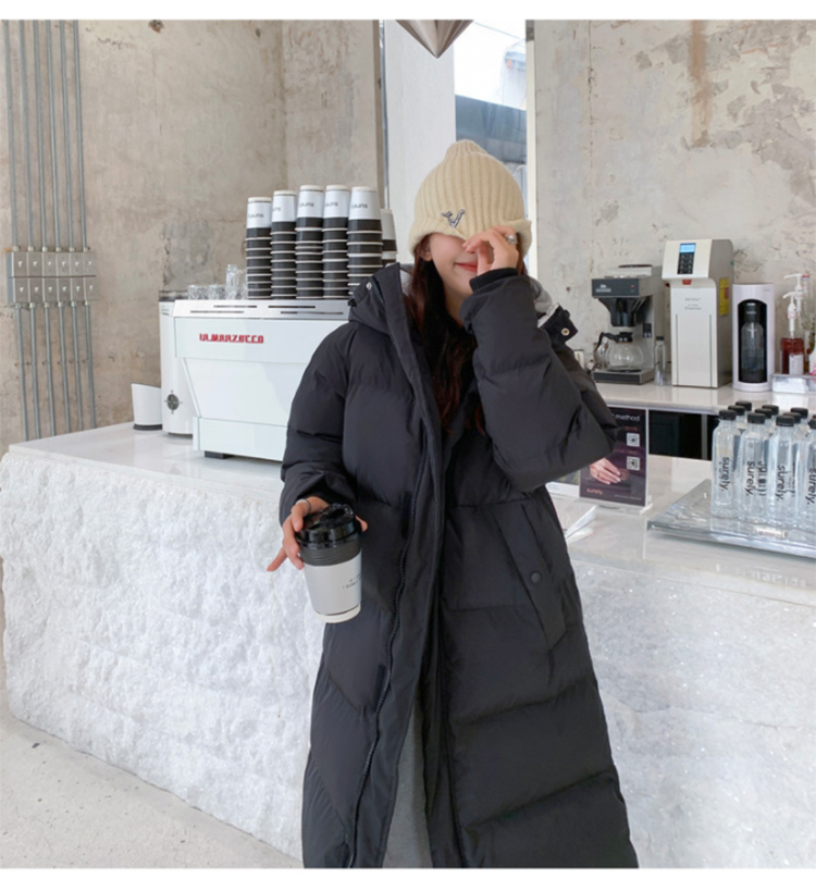 Dame Varm Hætte Dunjakke | Isoleret Vinterfrakke