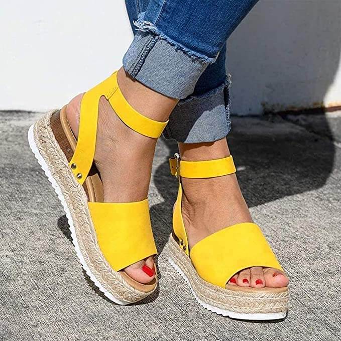 Indigo | Dame Platform Espadrille Sandaler