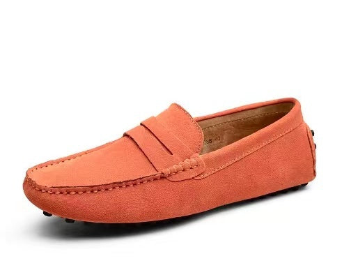 Ruskind Loafers i Italiensk Stil til Mænd