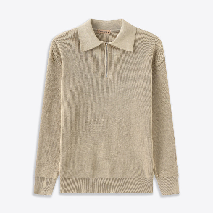 Kaelen | Herre Halv-Lynlås Pullover Trøje