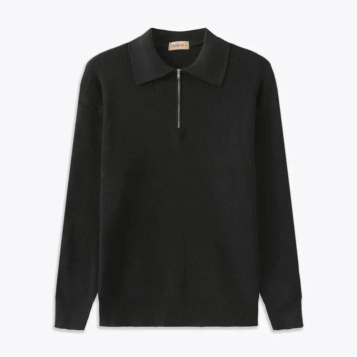 Kaelen | Herre Halv-Lynlås Pullover Trøje
