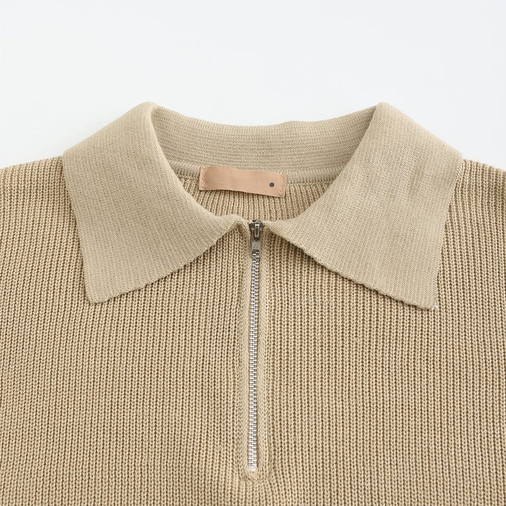 Kaelen | Herre Halv-Lynlås Pullover Trøje