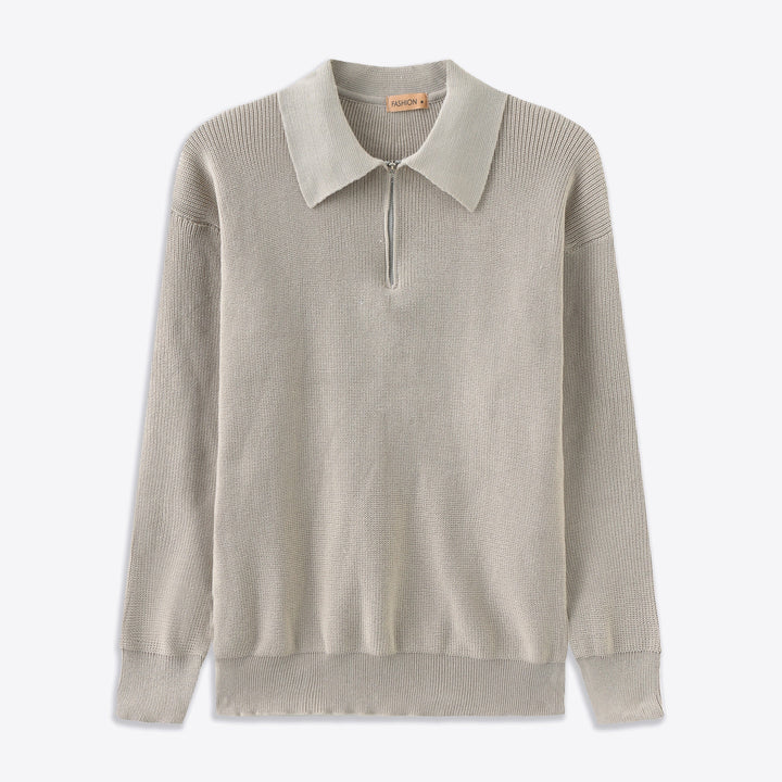Kaelen | Herre Halv-Lynlås Pullover Trøje