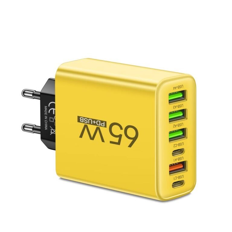65W Krafthus Flere-Porte Hurtigoplader | 6-I-1 Nav