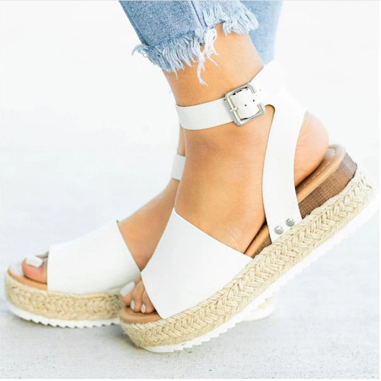 Indigo | Dame Platform Espadrille Sandaler