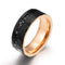 8 mm Sort Turmalin Wolframcarbid Ring