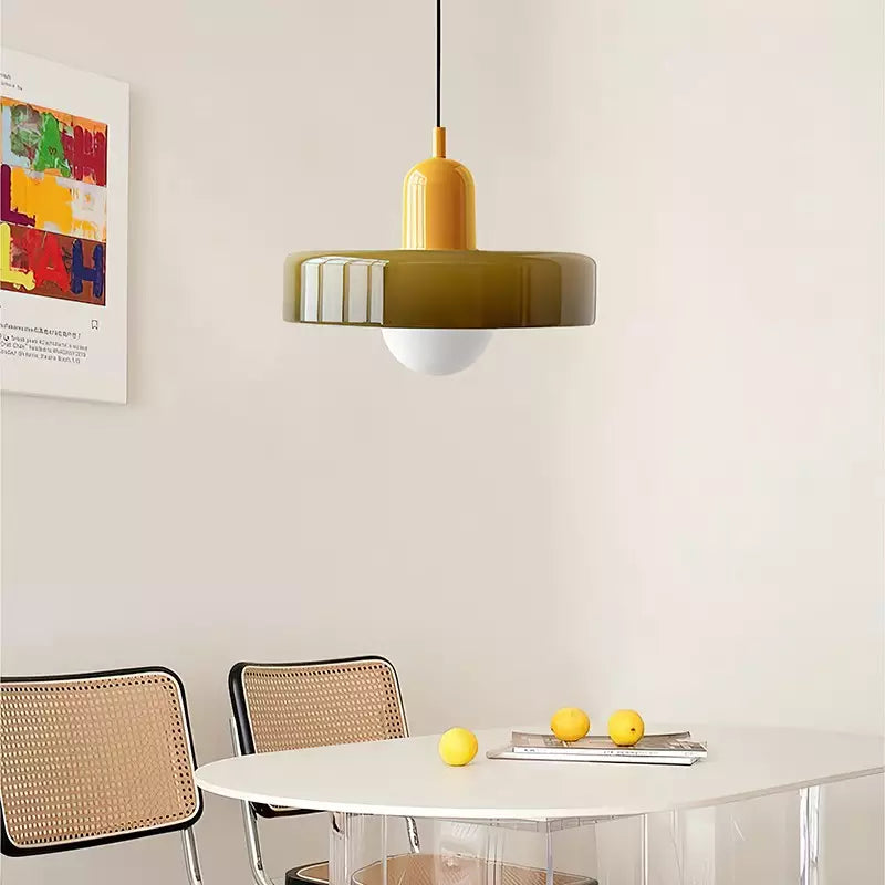 Miklon | Farverig Bauhaus-Stil Pendel Lys