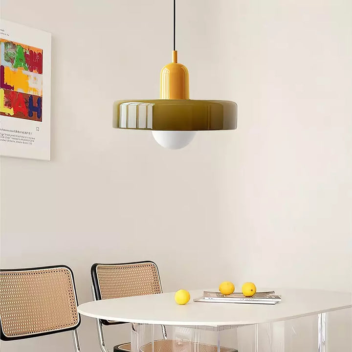 Miklon | Farverig Bauhaus-Stil Pendel Lys