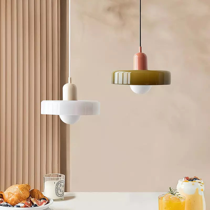 Miklon | Farverig Bauhaus-Stil Pendel Lys