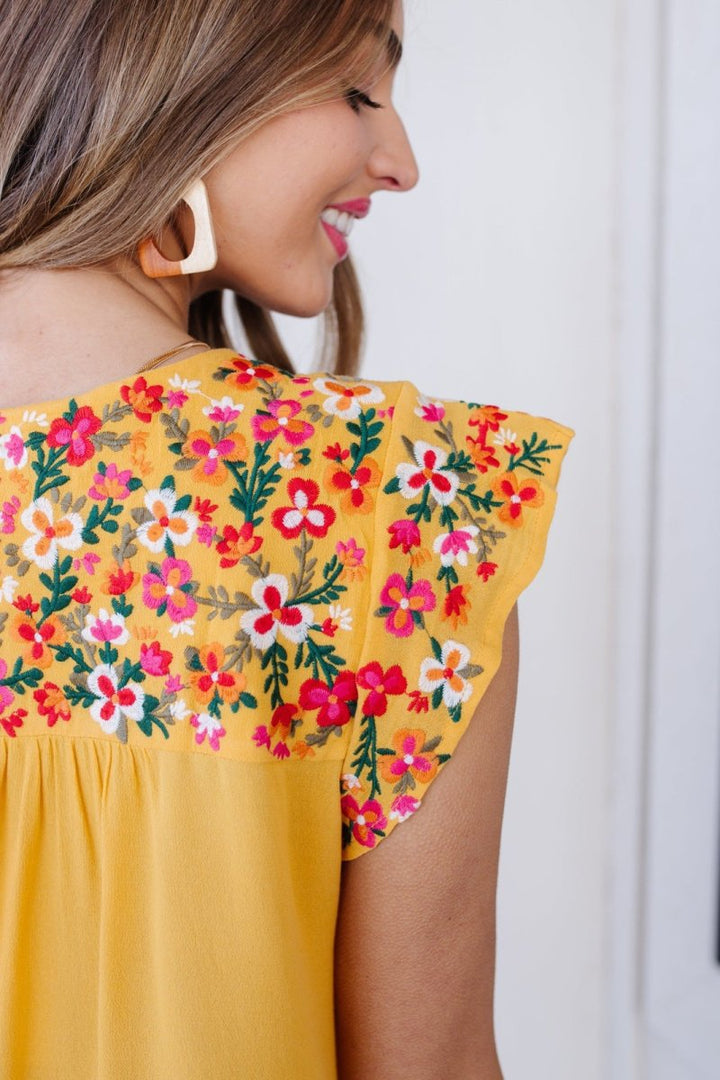 Ariadne | Blomstret Bluse til Kvinder
