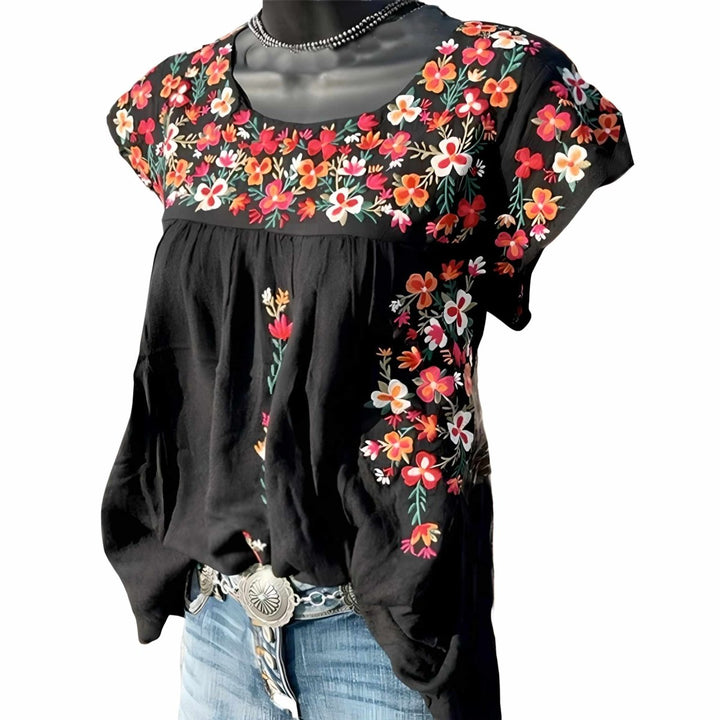 Ariadne | Blomstret Bluse til Kvinder