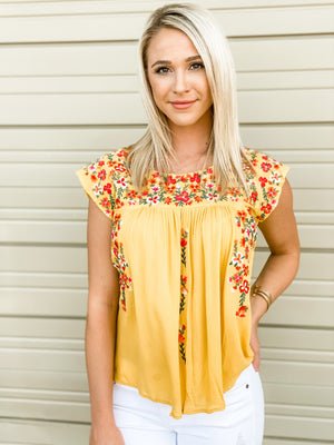 Ariadne | Blomstret Bluse til Kvinder