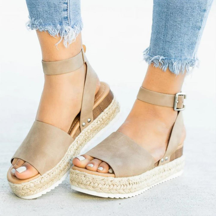 Indigo | Dame Platform Espadrille Sandaler