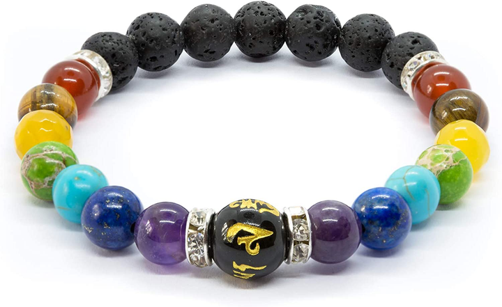 Chakra Helbredende Armbånd | Naturlige Krystalperler