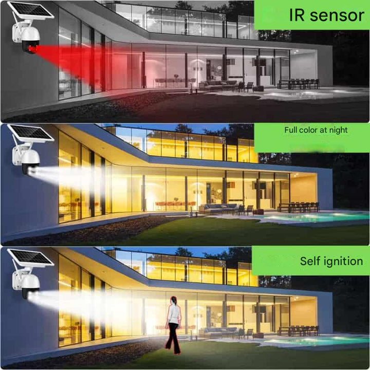 4K Solceller Trådløst Overvågningskamera | Smart 360° Rotation