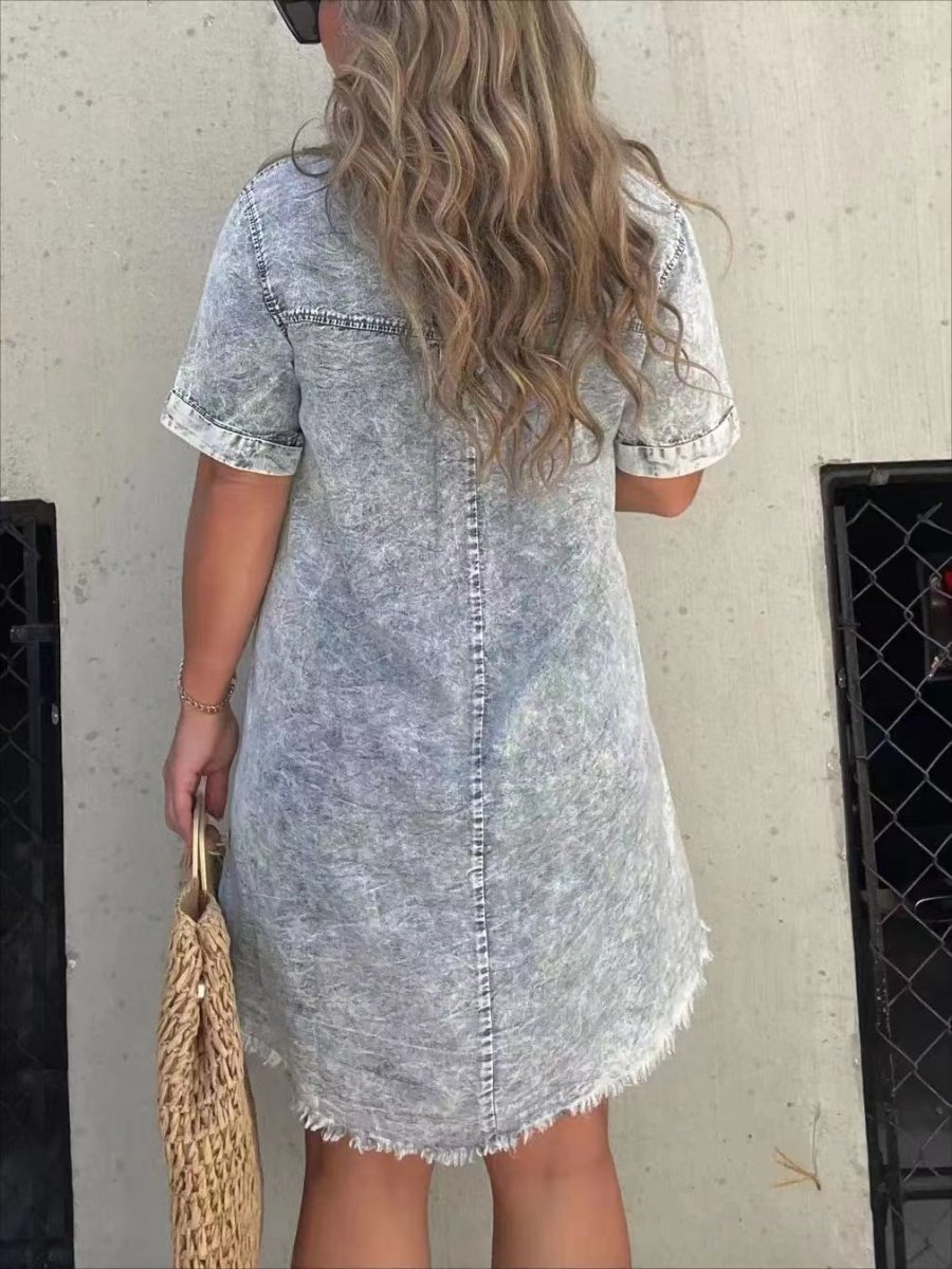 Cerys | Afslappede Denim Kjole til Kvinder