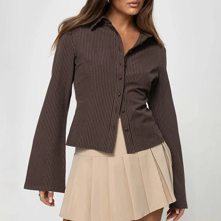 Maelis | Retro-inspireret Elegante Bluse til Kvinder