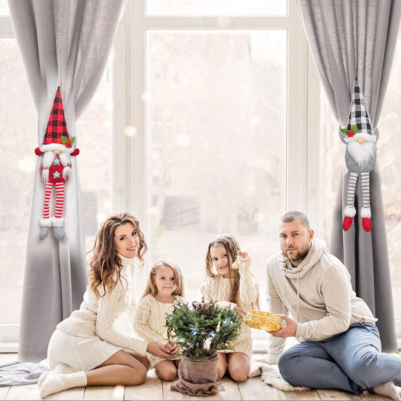 Jule Gardinbindinger | Festligt Julemands- og Snemands Design