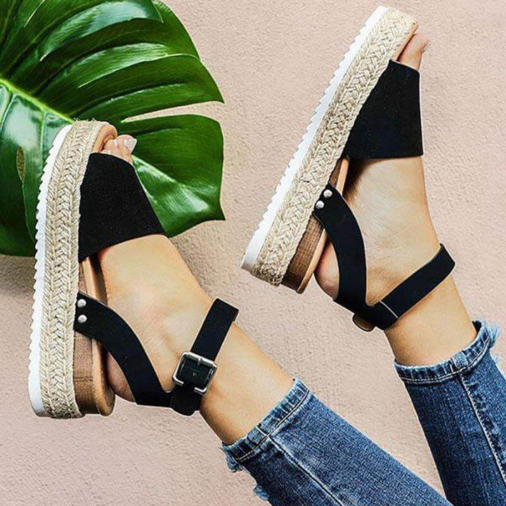 Indigo | Dame Platform Espadrille Sandaler