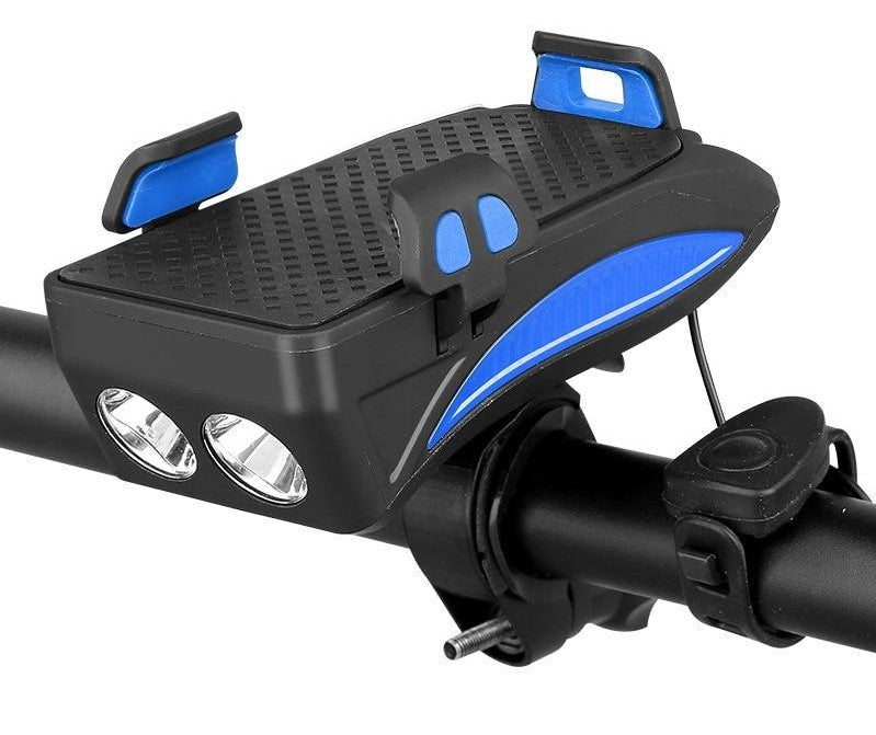 Cykel Monter | Cykelstyr Telefon Monter med Lys og Powerbank