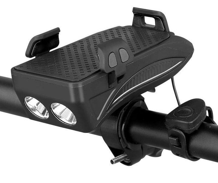 Cykel Monter | Cykelstyr Telefon Monter med Lys og Powerbank
