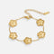 Blomstermotiv Justerbart Armbånd