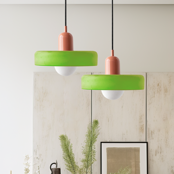 Miklon | Farverig Bauhaus-Stil Pendel Lys