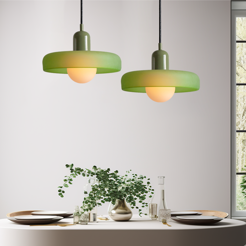 Miklon | Farverig Bauhaus-Stil Pendel Lys