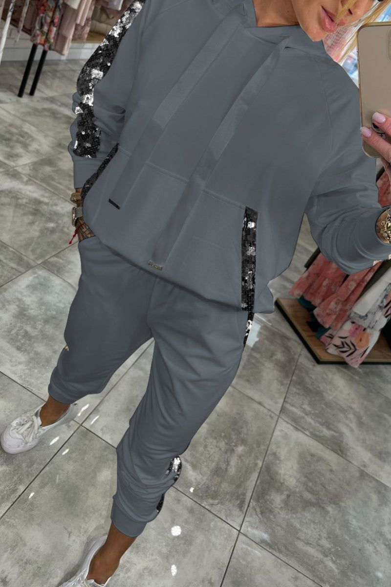 Dame Vintersæt | Hyggelig Hættetrøje og Joggingtøj Træningsdragt