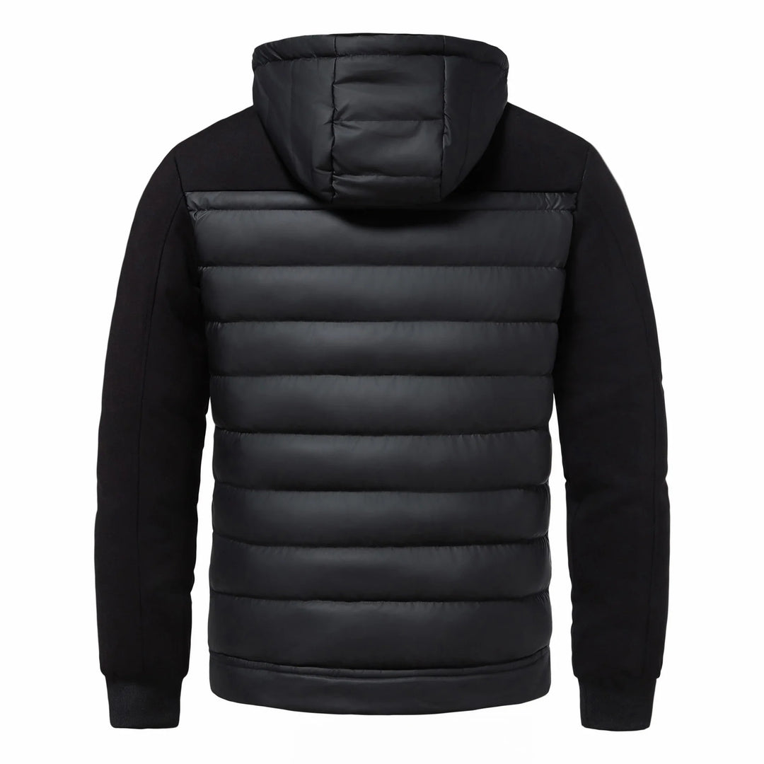 Herre Sort Hætte Cardigan Jakke