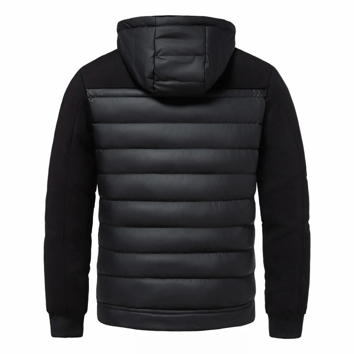 Herre Sort Hætte Cardigan Jakke