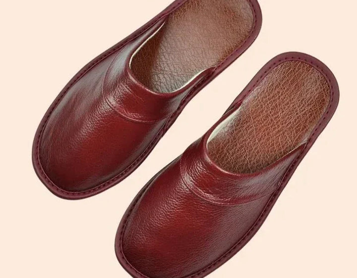 Herre Læder Hjemmesko | Bløde Slip-On Hussko