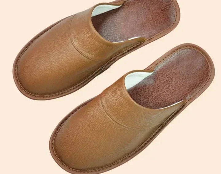Herre Læder Hjemmesko | Bløde Slip-On Hussko